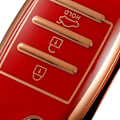 Miniatyrbillede 8 af 8: Nøglefob Cover TPU Præcis Pasform Smart Nøglebeskytter Holder Udskiftning til Kia K2 K3 K4 KXCROSS KX7 Rød