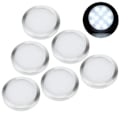 Miniatyrbilde 8 av 8: 6 stk. innvendige LED-spotlights 12V fjernkontrolllamper for T4 T5 Campere Campingvogn Bobil