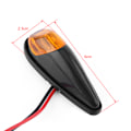 Miniatyrbild 7 av 8: 2 st LED-blinkers för motorcykel, infällda, blinkande lampa, bärnstensfärgade