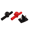 Miniatyrbillede 2 af 8: Dobbelt Powerpost Kabelstik 2 X M8 Dobbelt Strømfordelingsblok med 2 stk. Sort Rød Isolator til Biler Fartøjer