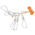 Miniatyrbillede 2 af 8: Rustfrit Stål Heavy Duty Fiskeri Fangst Stringer med 5 Lås Snaps Nylon Reb Flyde