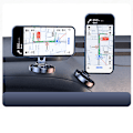 Miniatyrbillede 7 af 8: Foldbar magnetisk biltelefonholder 360° rotationsstativ Instrumentbræt Mobiltelefonbeslag Montering Sort