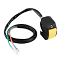 Miniatyrbilde 6 av 8: Motorsykkel 7/8 tommers styremontert LED-frontlys On/Off-bryter med gul knapp