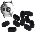Pikkukuva 5 / 8: 10 kpl/setti Silikoninen pölynkestävä tulppakansi suoja Garmin Fenix5 5S 5X S60 älykellolle (Musta)