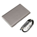 Miniatyrbillede 2 af 8: Ekstern Harddisk Højhastighed USB3.0 Ultra Tynd CNC-Bearbejdning Bærbar Ekstern HDD til Computere TV'er Mobiltelefoner Grå Sølv 750 GB