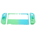 Miniatyrbild 8 av 8: Skyddsöverdrag för spelkonsol, Gradient Ergonomiskt Grepp, Silikon, för Switch OLED, Blå Grön