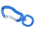Miniatyrbillede 2 af 8: Multifunktionel Karabiner i Aluminiumlegering til Udendørs Bjergbestigning Sikker Lås D-Spænde Blå
