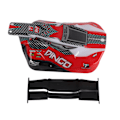 Pikkukuva 1 / 8: Vakio 1/16 mittakaavan Off Road -koria RC-autolle REMO (Punainen D5602)