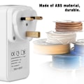 Miniatyrbillede 2 af 8: Elektronisk Tidsstyret Stikkontakt med Nedtælling - Strømstikkontakt med Timerfunktion - 100-240V (BS)