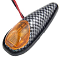 Miniatyrbillede 5 af 8: Motorcykel Blinklys Højeffekts Cat Eye LED Blinklys Indikator Serpentine Shell Gult lys