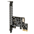 Pikkukuva 3 / 8: PCIE - USB 3.2 -laajennuskortti, musta, 5 Gbps, nopea PCIE X1 - USB3.2 Gen1 TYPE E 20PIN -laajennuskortti pöytäkoneen etupuolelle, Type C PCIE X1 - USB3.2