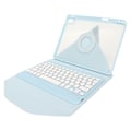 Miniatyrbillede 4 af 8: Vertikalt Tastatur med Etui Blå Ergonomisk Folio Magnetisk Aftagelig Vertikalt Tastatur med Etui Penholder til IOS Tablet