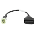 Miniatyrbilde 2 av 8: OBD2 6-pinners diagnosekabelkonverteringsadapter for motorsykkel for Delphi ECU med tilkobling