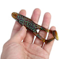 Miniatyrbillede 7 af 8: 2 stk./sæt 105mm 13g Frøformet Fiske-Agnsoft Livagtig Fiske-Lokkemad (7 Mørkegrøn)