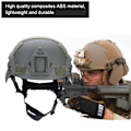 Miniatyrbillede 6 af 8: Holdbar Composites ABS Justerbar Hængende Taktisk Spil Kørsel Letvægts Hjelm Militærgrøn