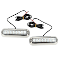 Miniatyrbillede 2 af 8: 2 stk. 42LED Bådhæklys 10‑36V IP68 Vandtæt 1500LM Super Bright Marine Hæklys Blåt Lys
