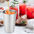 Miniatyrbilde 6 av 8: Bærbar kopp i rustfritt stål, 500 ml, for camping, piknik, te, vann, drikkevarer, juice, øl