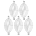Miniatyrbilde 1 av 8: 5 stk Fiskebobler Hav Grov Overflate Kontroller Fiske Flyte Ball Fiskeutstyr Transparent Hvit