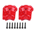 Pikkukuva 1 / 8: Metal Axle Housing Cover Traxxas TRX4 1/10 RC Crawler -autolle (Etu- ja Takakardaanit) (Punainen)