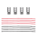 Miniatyrbild 1 av 8: 4 st Mini LED-ljusbräda 4‑6S RC Röda LED-lampor Set för FPV Racing Frame Kit