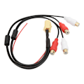 Pikkukuva 7 / 8: Car Line Out -sovitin 4RCA Aux in -sovitinkaapelin vaihto Blaupunkt VDO CD-soittimille