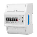 Miniatyrbild 1 av 8: 220V Digital 1-fas 2-tråds 4P DIN-skena Elmätare Elektronisk KWh-mätare (5(30)A)