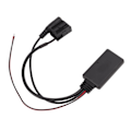 Miniatyrbilde 3 av 8: Bil Bluetooth 5.0 AUX Audio Adapter Kabel Mikrofon Kit Hands Free Erstatning for Ford 6000CD Stereo