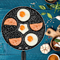 Miniatyrbillede 6 af 8: Non-stick stegepande til morgenmad - Lav nemt æg i 5 runde huller
