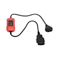 Miniatyrbillede 5 af 8: 12‑24V OBD2 scanneradapterkabel Passer til X431 Easydiag 2.0/3.0 GOLO ABS Varmebestandig til tunge lastbiler Dieselrød