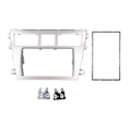Miniatyrbilde 1 av 8: 2‑Din Radio Fascia Bilstereo Navigasjon Ommontasj Dash Panel Kit Ramme Passer for Vios Belta Yaris Sedan