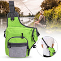 Miniatyrbillede 6 af 8: Polyester Multifunktionel Fiskegrej Crossbody Taske Udendørs Sport Vandreture Rejse Skuldertasker (Grøn)