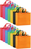 21 stk. non-woven indkøbsposer, bærbare indkøbsposer, kompatible med tøj- og pakkedesign