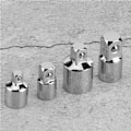 Miniatyrbillede 7 af 8: 4 stk. 1/4 tommer 3/8 tommer 1/2 tommer Elektrisk Nøglehylster Adapter Konverter Chrome Vanadium Stål Drev Sokkel Led (Forgyldt)