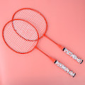 Miniatyrbild 6 av 8: Badmintonracket för barn med 2 bollar Set Utomhus Sport Spel Barn Pojkar Flickor Leksak Fluorescerande Orange