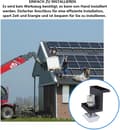 Miniatyrbillede 7 af 7: Sæt med 4 endeklemmer til solpaneler med Z-formede skruer - 35 mm endeterminaler - Sort - Til solcelleinstallationer