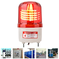 Miniatyrbillede 6 af 8: 5W Roterende LED-lys Trafik Byggearbejde Nødsignallampe med Buzzer (AC220V)