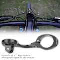 Miniatyrbillede 8 af 8: Aluminium Alloy Cykel Odometer Computer Udvidelsesbeslag med Adapter Cykel Tilbehør (Sort)