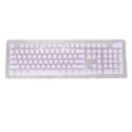 Miniatyrbild 5 av 8: PBT-tangentbordshättor Hög-Låg Layout Dubbellager 2 Färger 108 Tangenter Mekaniska Tangentbord för 61 87 104 108 Tangentbord Lila