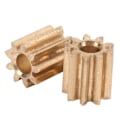 Miniatyrbillede 3 af 8: 2 stk. Motor Pinion Gear Messing Udskiftning til Duplo Intelli Lok Modul 0,5 9 Tænder