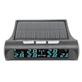 Miniatyrbild 2 av 8: Trådlös solenergi TPMS LCD-skärm 6-sensor däcktrycksövervakningssystem IP68 vattentät monitor för husbilsvagnar skåpbil SUV pickupbuss