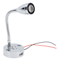 Miniatyrbillede 2 af 8: Læselampe til autocamper LED Krom Sengelampe indendørs Båd Yacht USB 3 Justerbar lysfarve Touch Lampe DC12 til 24V
