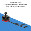 Miniatyrbillede 8 af 8: KSX3567 RS2205 2300KV 2205 CCW Børsteløs Motor Quad Drive Motor til FPV Racing Multicopter Rød
