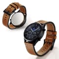 Samsung Gear S3 / Frontier slitstarkt klockarmband i äkta läder - Mörkbrun Brown brown
