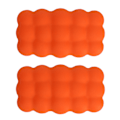 Miniatyrbillede 1 af 8: 2 STK Bil Knæpude Memory Bomuld Superblød Universal Pasform Pasta Installation Ben Albuepude Orange