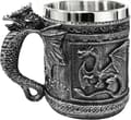 Medeltida Ryande Drake Öl Mugg Gotisk Viking Stein Tankard 16oz