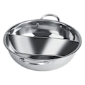 Miniatyrbillede 3 af 6: 31 cm Tyk Rustfrit Stål Hot Pot med To Smagsskelninger og Kompatibilitet med Induktionsplade