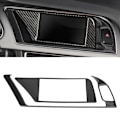 Miniatyrbilde 6 av 8: Dekorativt deksel i karbonfiber til GPS-navigatorpanel for Audi B8 A4 A5 S4 S5