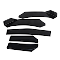 Miniatyrbild 1 av 8: 5 st Front Bumper Lip Body Kit Universal Lip Splitter Spoiler Diffuser Canard Skydd för Bil