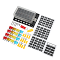 Miniatyrbillede 3 af 8: Universal 1 i 12 ud sikringsholder elektrisk sikringsboks 10‑32V med LED-advarselsindikatorer til bilbåd autocamper