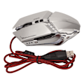 Miniatyrbillede 2 af 8: Ergonomisk Gaming Mus med 4 Justerbare DPI-niveauer, Åndende RGB-baggrundsbelysning, Præcis Kontrol, Kontormus til Desktop, Laptop, PC, Sølv